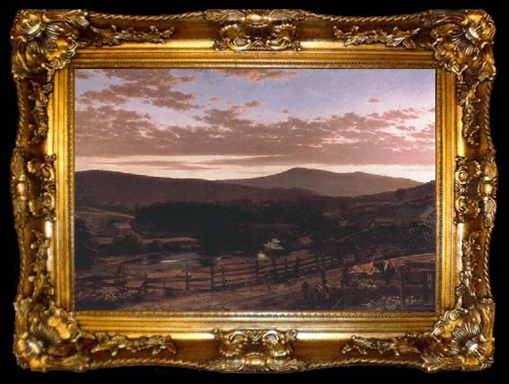 framed  Frederic E.Church Ira Mountain,Vermont, ta009-2